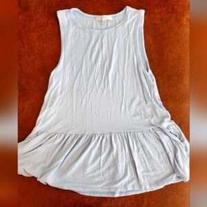 Gaze Sleeveless Peplum Tank Top